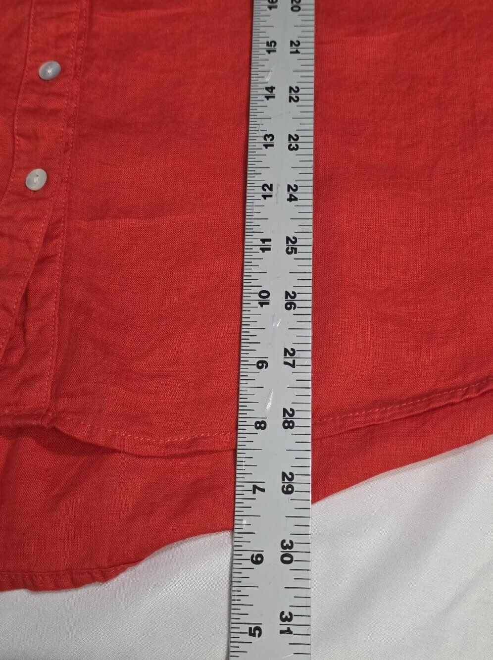 Sigrid Olsen Womens Size 1X Deep V-Neck Linen Roll Tab Sleeve Button-Down Shirt - Picture 8 of 10